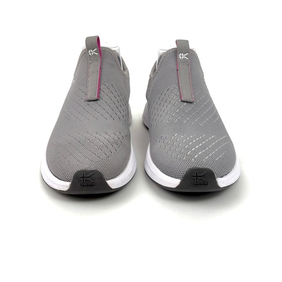 KURU Atom Slip On Sneaker Stone Grey Berry Pink Size 8.5 - Picture 3 of 16